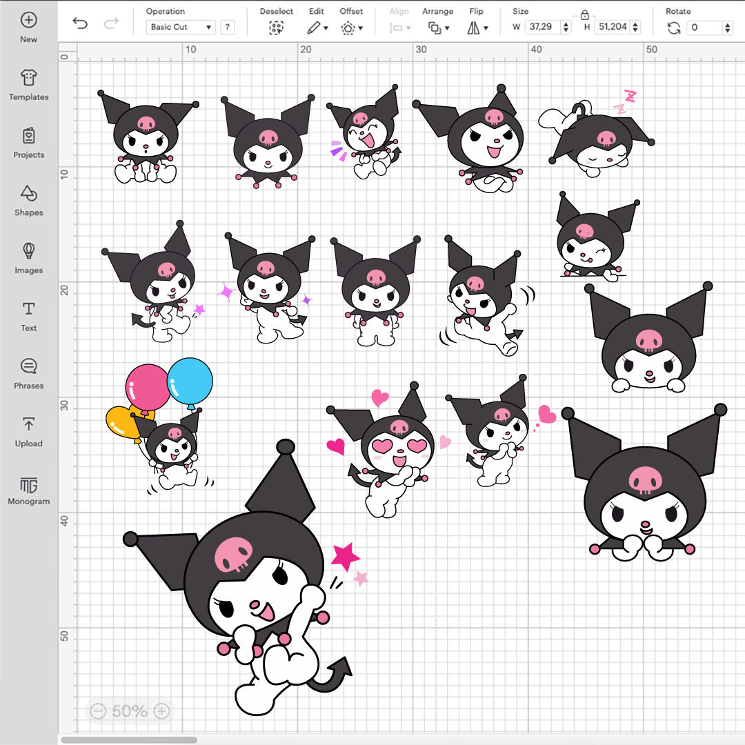 Kuromi SVG Bundle | 20+ SVG Files For Cricut & Silhouette