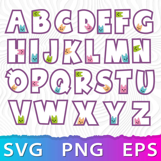 Gabby Dollhouse Font SVG Bundle | 60+ SVG Files For Cricut & Silhouette