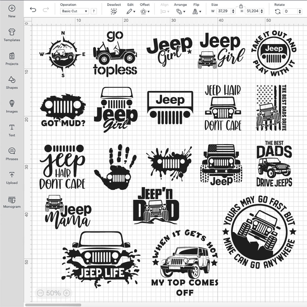 Jeep SVG Bundle | 40+ SVG Files For Cricut & Silhouette
