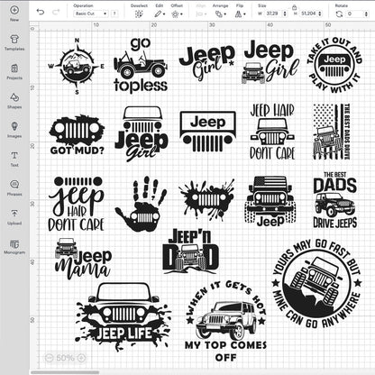 Jeep SVG Bundle | 40+ SVG Files For Cricut & Silhouette