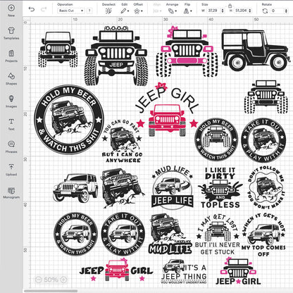 Jeep SVG Bundle | 40+ SVG Files For Cricut & Silhouette