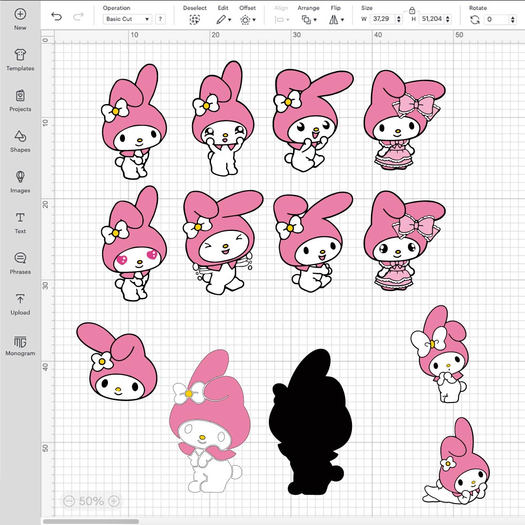 My Melody SVG Bundle | 30+ SVG Files For Cricut & Silhouette