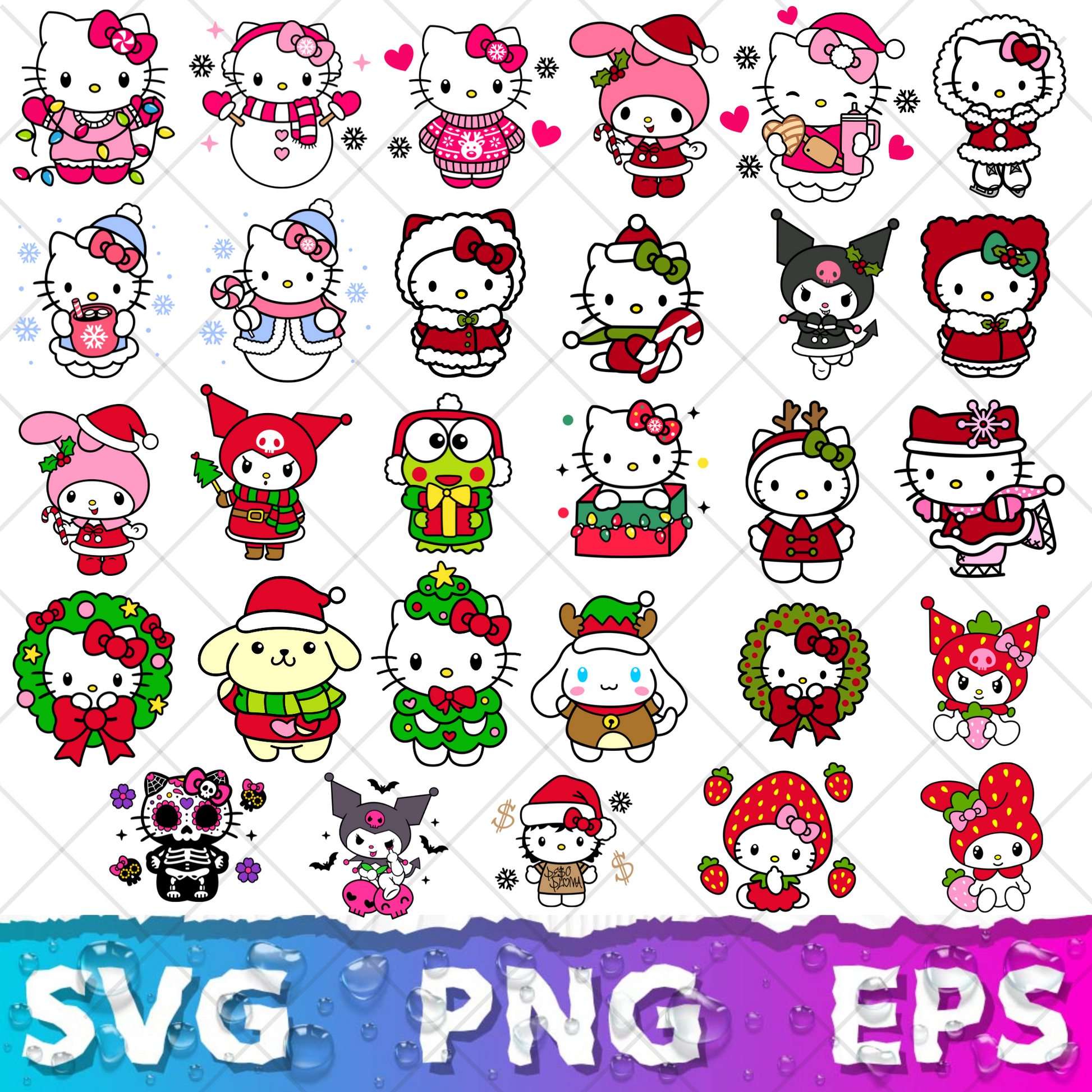 Hello Kitty SVG Bundle | 150+ SVG Files For Cricut & Silhouette