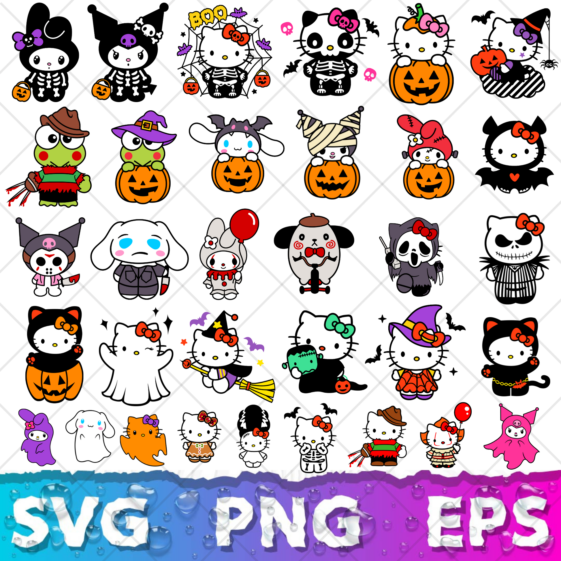 Hello Kitty SVG Bundle | 150+ SVG Files For Cricut & Silhouette
