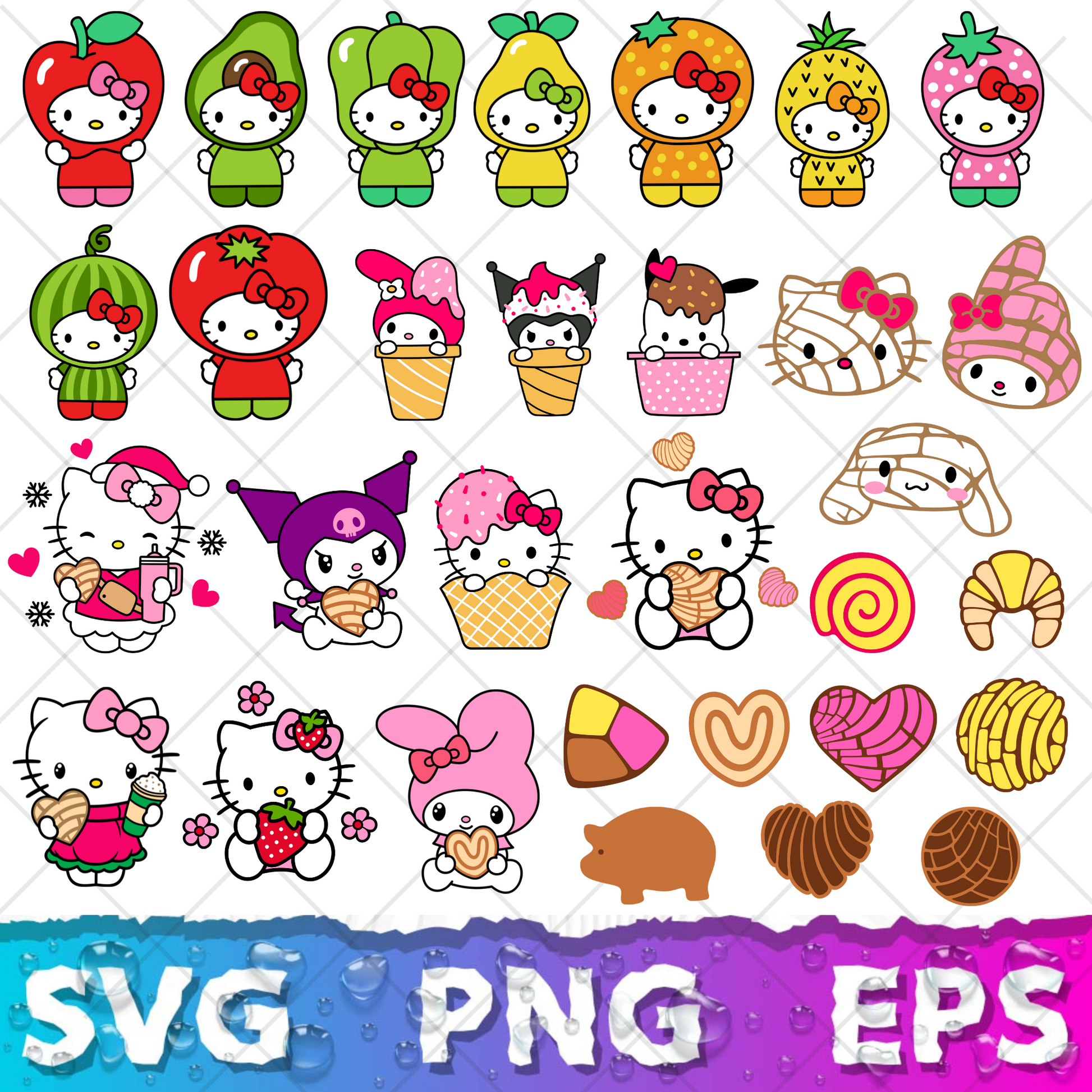 Hello Kitty SVG Bundle | 150+ SVG Files For Cricut & Silhouette