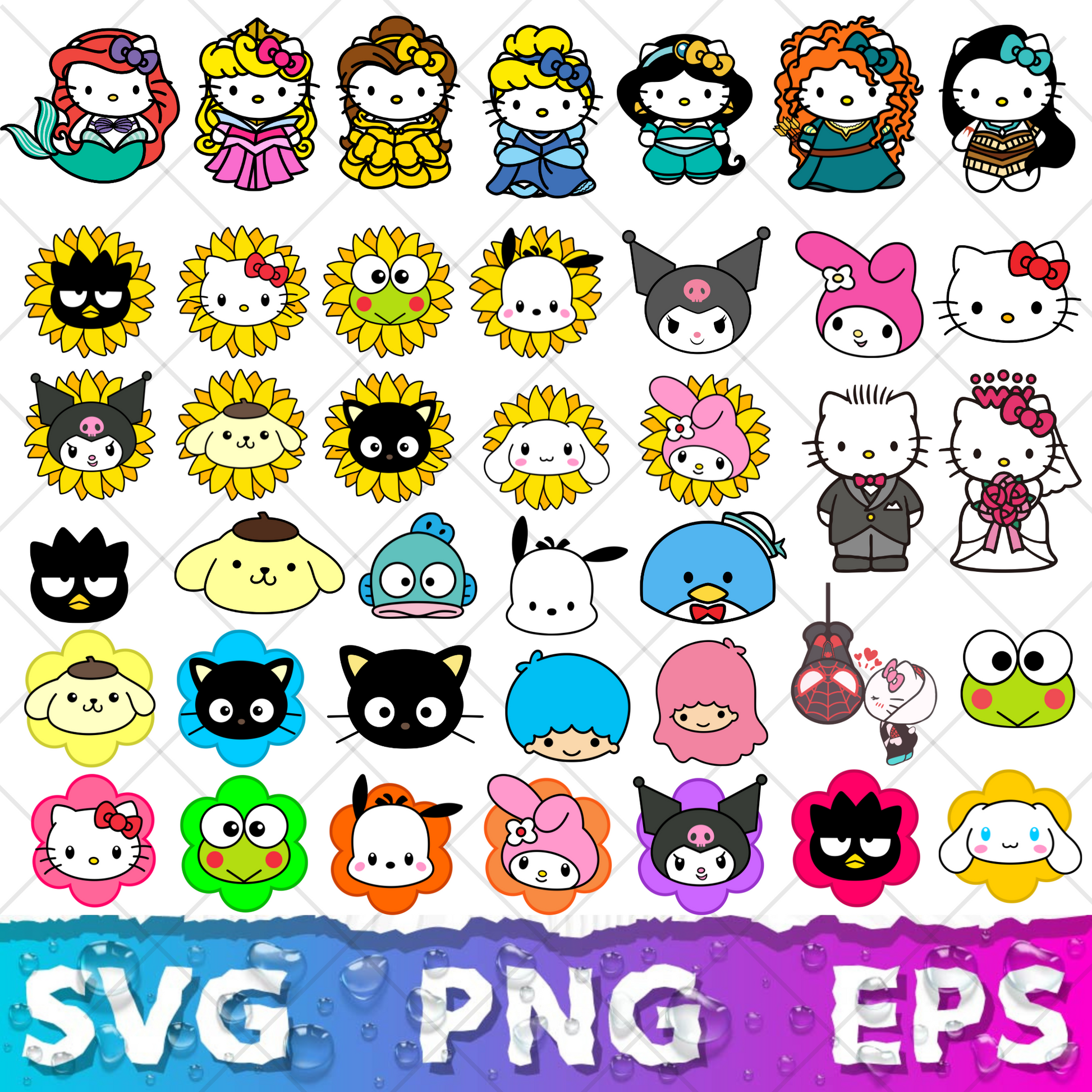 Hello Kitty SVG Bundle | 150+ SVG Files For Cricut & Silhouette