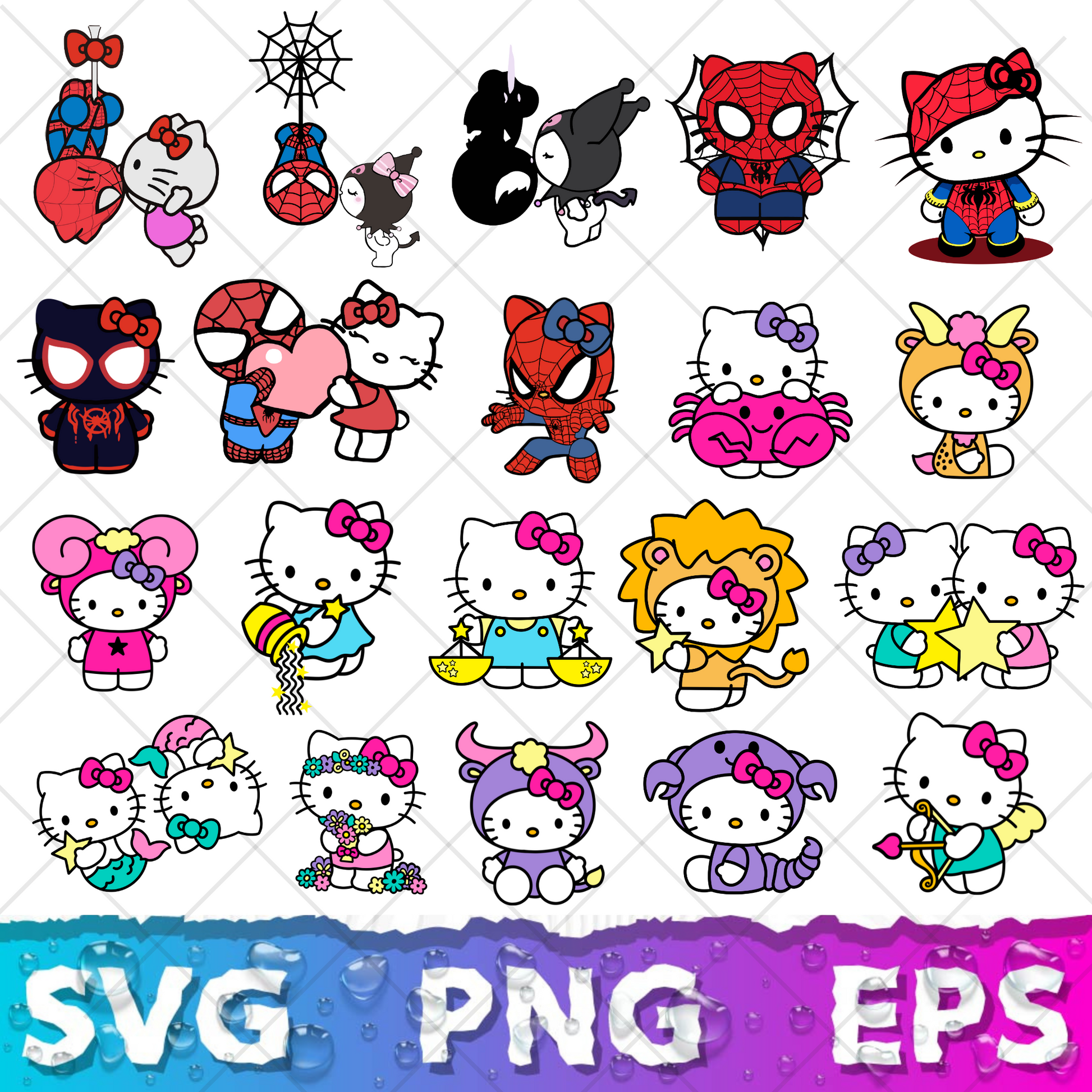Hello Kitty SVG Bundle | 150+ SVG Files For Cricut & Silhouette