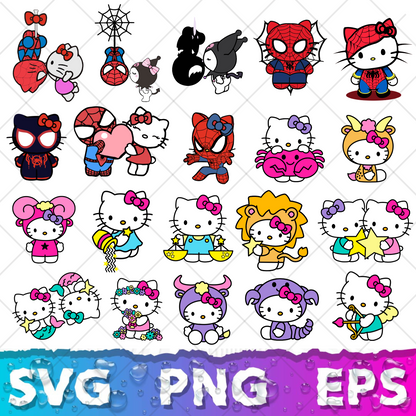 Hello Kitty SVG Bundle | 150+ SVG Files For Cricut & Silhouette