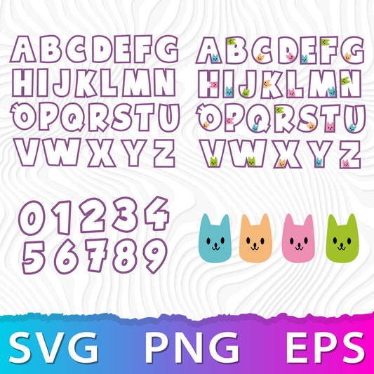 Gabby Dollhouse Font SVG Bundle | 60+ SVG Files For Cricut & Silhouette