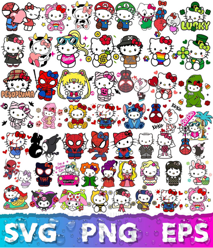 Hello Kitty SVG Bundle | 150+ SVG Files For Cricut & Silhouette