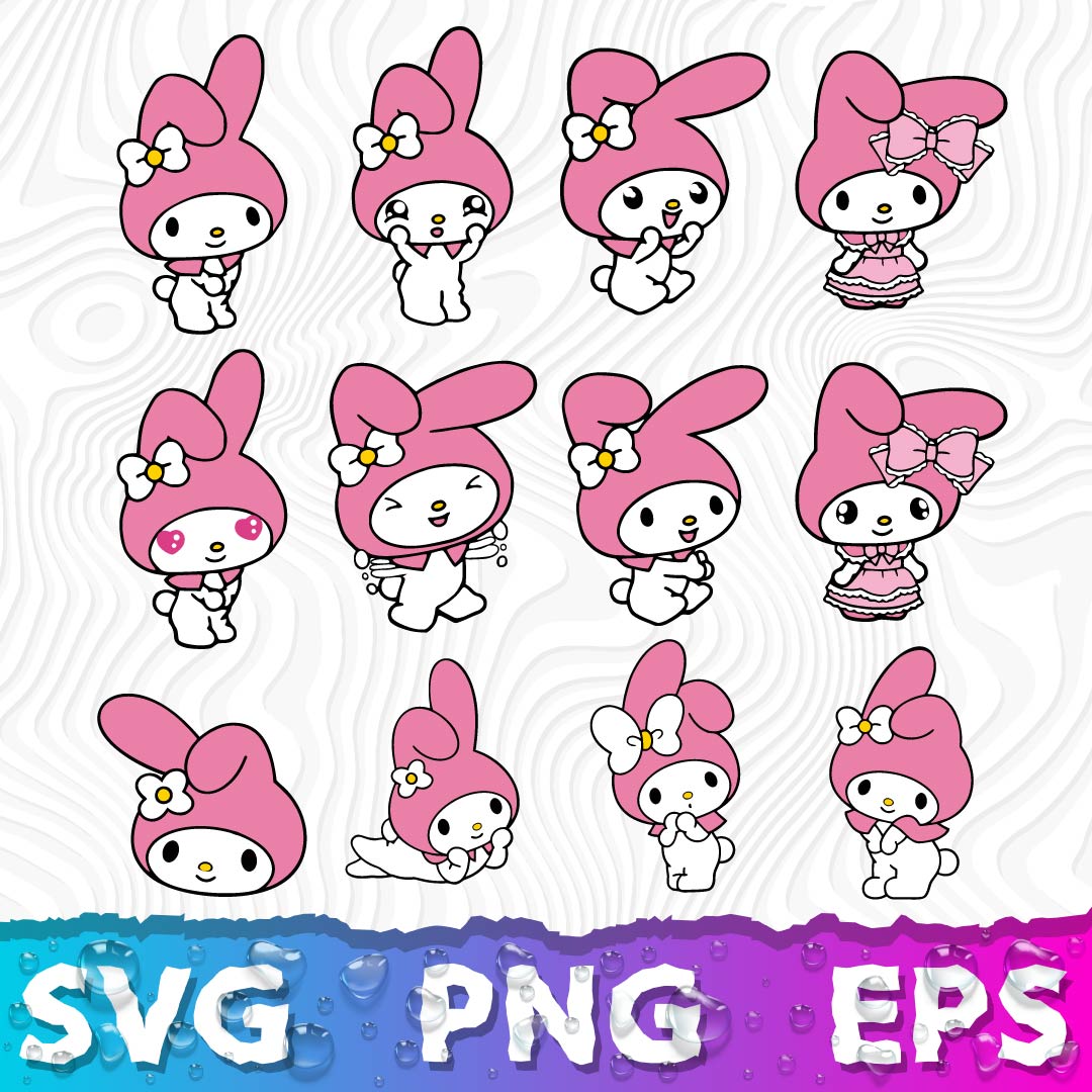 My Melody SVG Bundle | 30+ SVG Files For Cricut & Silhouette